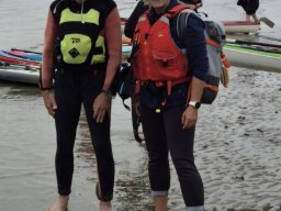 SUP Paddler auf der Nordsee